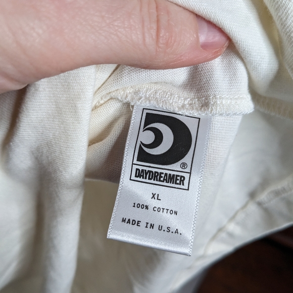 DAYDREAMER Classic Star Graphic Oversized Ringer Tee Stone Vintage Size XL - Picture 5 of 9